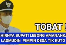 BUPATI LEBONG LANTIK 65 PJS KADES / INI DAFTARNYA