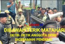 DETIK-DETIK ANGGOTA DPRD LEBONG DICERAMAHI PENDEMO